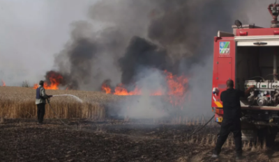 حريقان في "غلاف غزة" بفعل طائرات ورقية