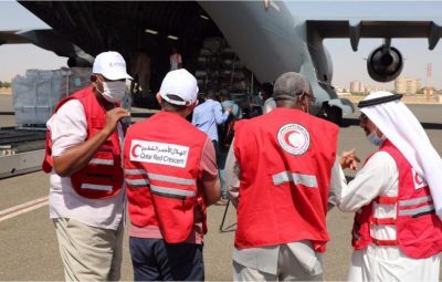 الهلال الأحمر السوداني يستقبل طائرات مساعدات من قطر