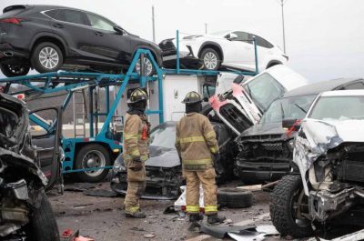 السعودية.. حادث مروري ضخم يسحق السيارات (فيديو)