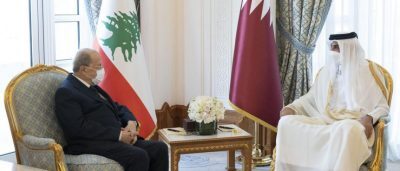 عون يلتقي أمير قطر في أول زيارة له للخليج منذ أزمة «قرداحي»